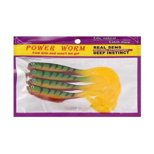 Soft Bait 02 gumihalak horgászcsali 4 db-os csomagolás 1 szett