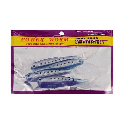 Soft Bait 08 gumihalak horgászbotok 4 db-os csomagolás 1 szett