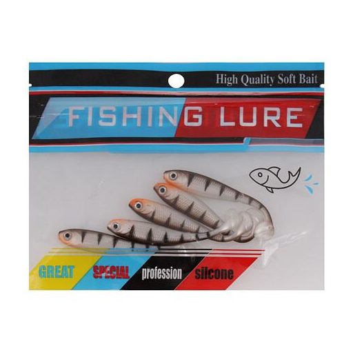 Szilikon Csali 02 horgász gumicsalik 5 db-os csomagolás 1 szett