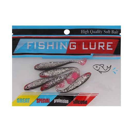 Szilikon csali 06 horgász gumicsalik 5 db-os csomagolás 1 szett