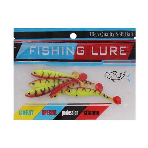 Szilikon csali 07 horgász gumicsalik 5 db-os csomagolás 1 szett