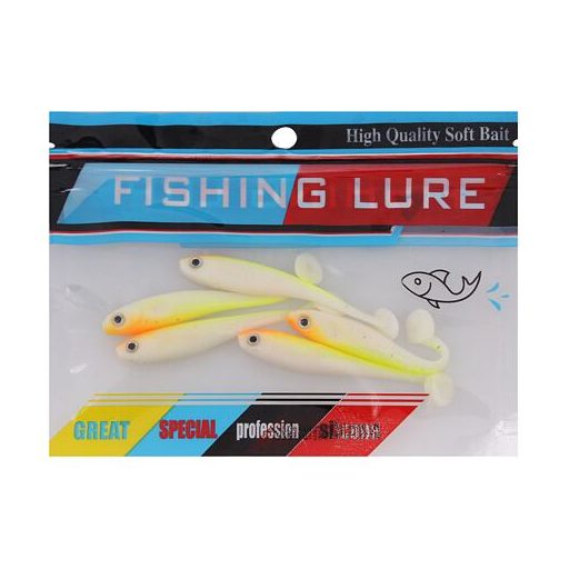 Szilikon csali 10 horgász gumicsalik 5 db-os csomagolás 1 szett