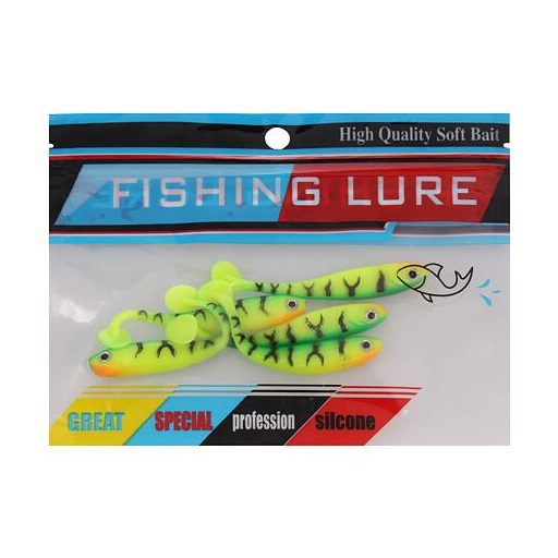 Szilikon csali 11 gumi horgászcsalik 5 db-os csomagolás 1 szett