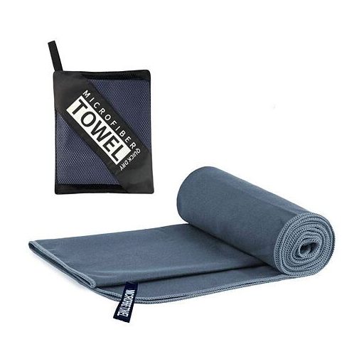 Mikroszálas gyorsan száradó törölköző 50 x 120 cm sötétkék csomagolás 1 db
