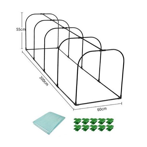 Növényfészer 6C termesztőalagút 200 x 60 x 55 cm csomagolás 1 szett