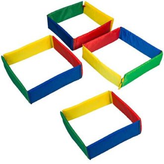   Színes keretek változtatható szenzoros útvonal 4 darabos készlet csomagolás 1 készlet