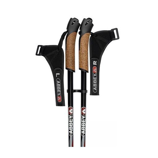 Geneva nordic walking botok, fekete-piros csomagolás, 1 pár