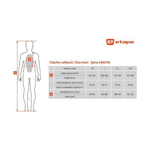 Gerincvédő fekete-sárga fluo ruházat S-es méret