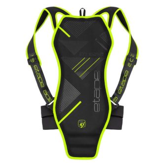 Spine back protector black-yellow fluo clothing size L