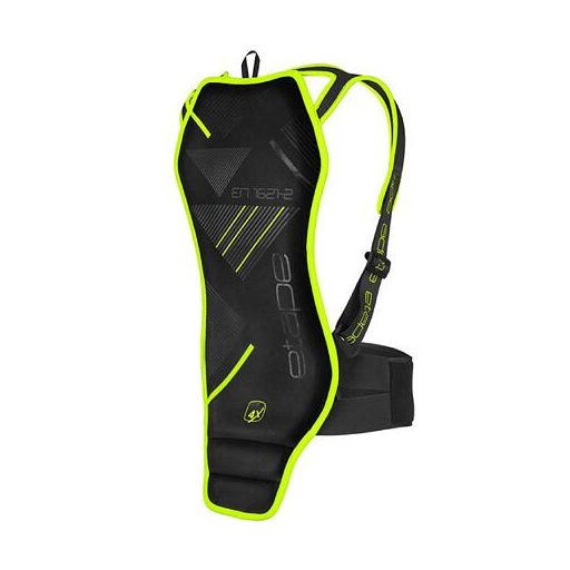 Gerincvédő fekete-sárga fluo ruházat XL méret