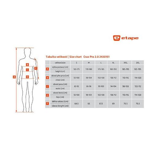 Crux Pro 2.0 férfi dzseki, sárga, fluo ruházat, XXL méret