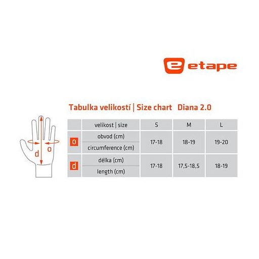 Diana 2.0 női kesztyű, fekete, L-es méret