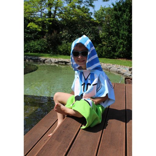 Football poncho towel for kids packaging 1 pc