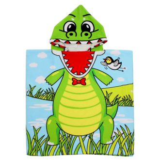 Dinosaur poncho towel for kids packaging 1 pc