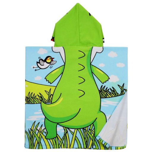 Dinosaur poncho towel for kids packaging 1 pc