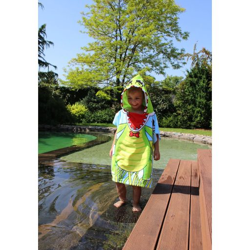 Dinosaur poncho towel for kids packaging 1 pc