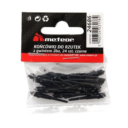 Tippek 24 darts tipp fekete csomagolás 1 csomagolás