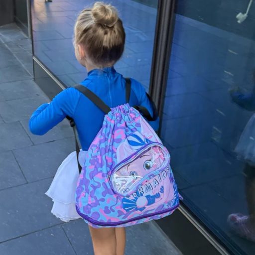 Mermaids swim backpack purple packaging 1 pc