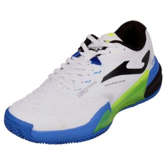 Roland Men 2402 Clay tennis shoes white-blue shoe size UK 7