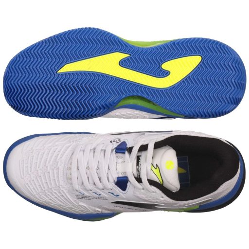 Roland Men 2402 Clay tennis shoes white-blue shoe size UK 7
