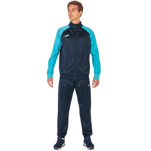 Academy IV tracksuit navy-fluo turquoise clothing size S
