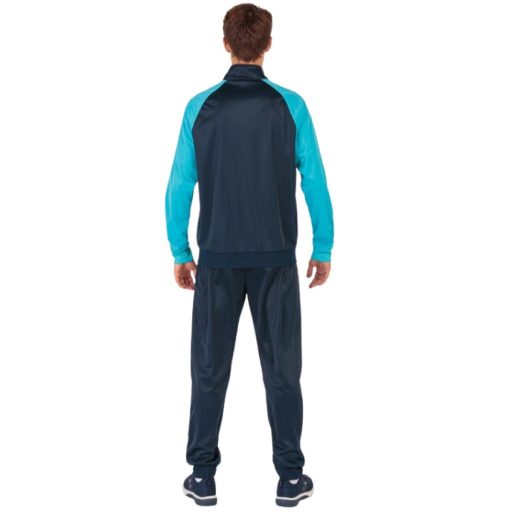 Academy IV tracksuit navy-fluo turquoise clothing size L