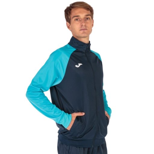Academy IV tracksuit navy-fluo turquoise clothing size XXXL