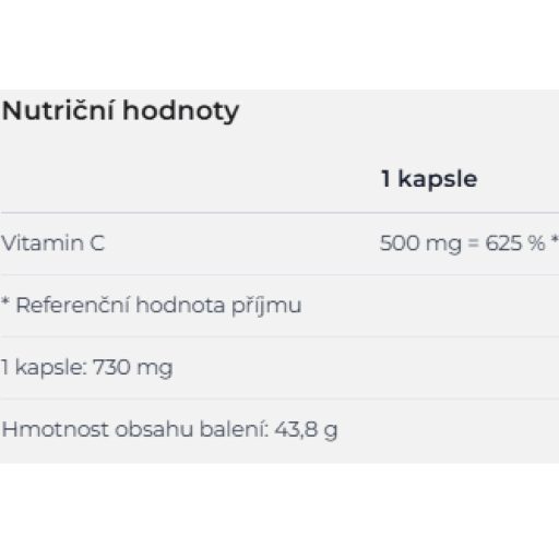 Vitamin C 500 mg packaging 60 pils
