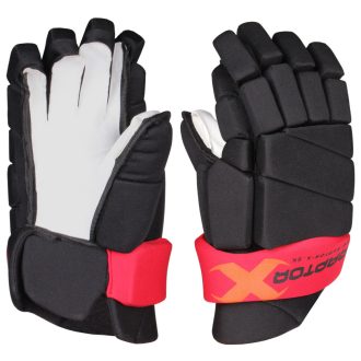 Raptor JR hockey gloves black-red length 12"