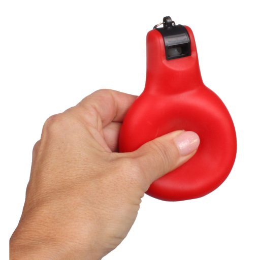 Squeeze hand whistle red packaging 1 pc