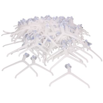   Football multipack plastic hanger for mini jerseys 100 pcs packaging 1 set
