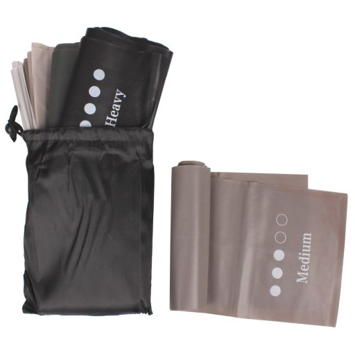 Yoga Stretch Mix 1500 set of fitness bands 5 pcs grey packaging 1 set