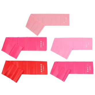   Yoga Stretch Mix 1500 set of fitness bands 5 pcs pink packaging 1 set