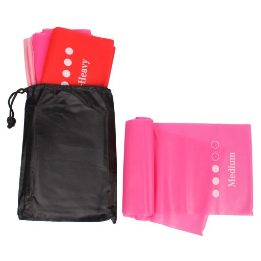 Yoga Stretch Mix 1500 set of fitness bands 5 pcs pink packaging 1 set