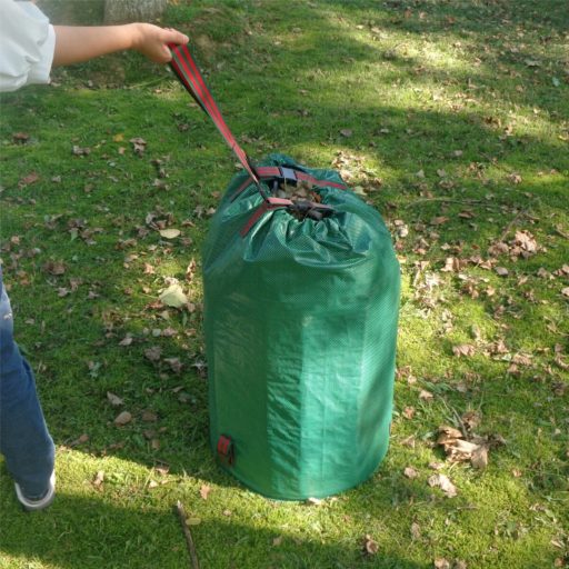 Waste Bag Backpack 300 l garden bag with straps packaging 1 pc