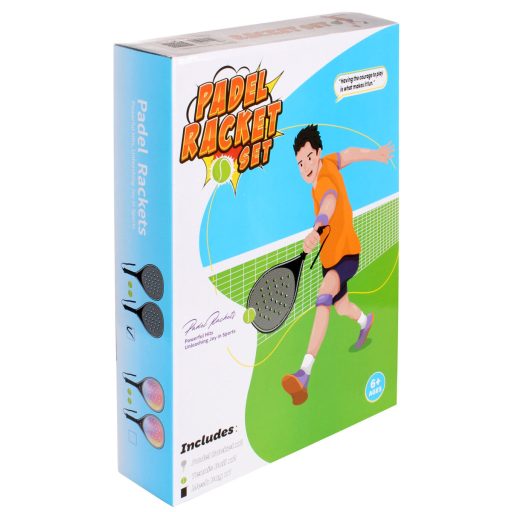 Match Base set of padel rackets with balls packaging 1 set
