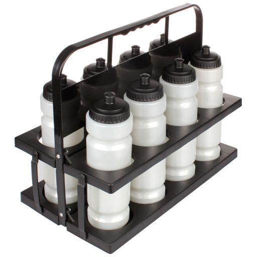 Holder 8 carrying rack for bottles black packaging 1 pc