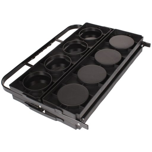 Holder 8 carrying rack for bottles black packaging 1 pc