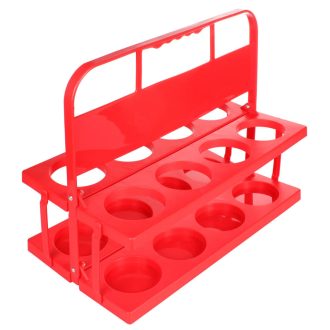 Holder 8 carrying rack for bottles red packaging 1 pc