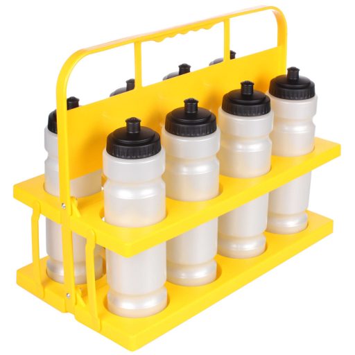 Holder 8 carrying rack for bottles yellow packaging 1 pc