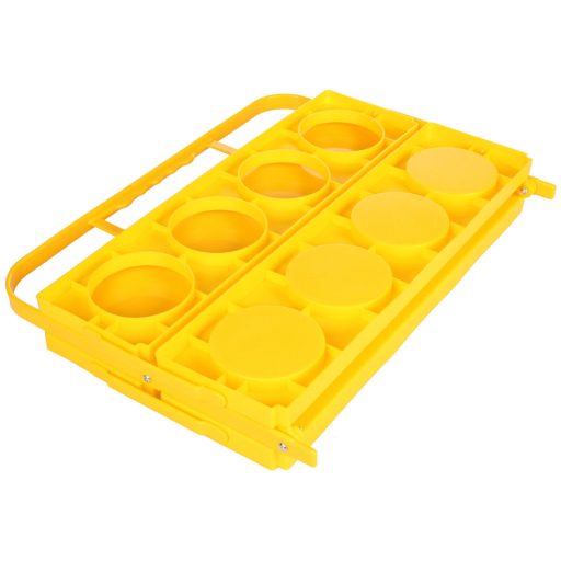 Holder 8 carrying rack for bottles yellow packaging 1 pc
