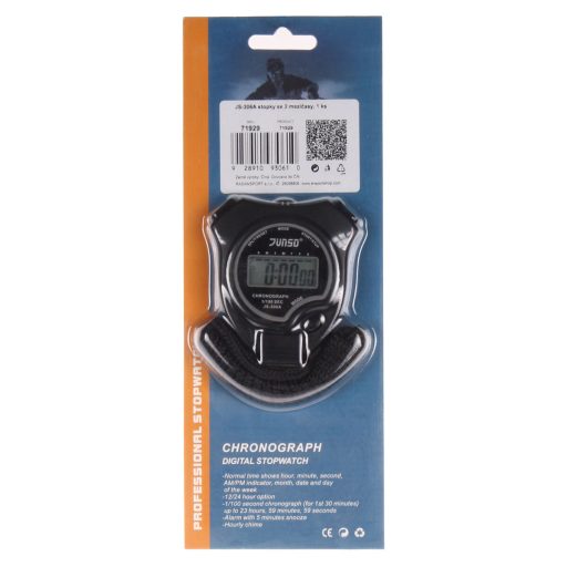 JS-306A stopwatch with 2 lap times packaging 1 pc