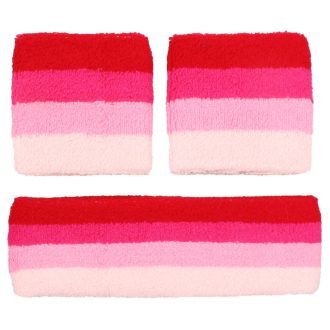   HeadWrist set of wristbands and headband pink packaging 1 set