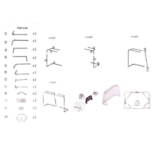 Mini Goal Kid children's hockey goal packaging 1 pc