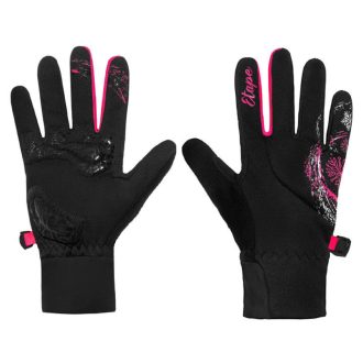Puzzle kids gloves black-pink clothing size 13-14