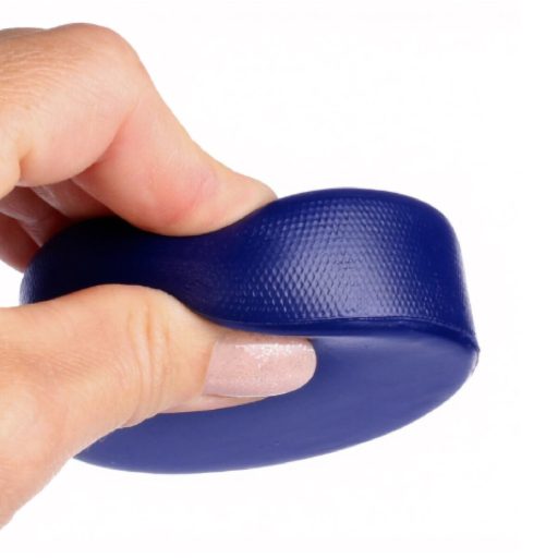 Foam Puck soft hockey puck blue packaging 1 pc