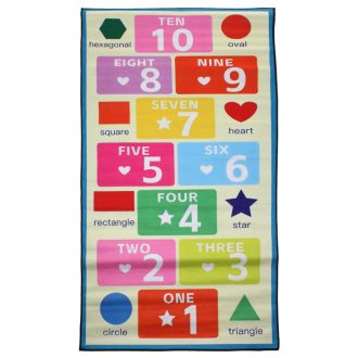 Shapes jumping game floor mat packaging 1 pc