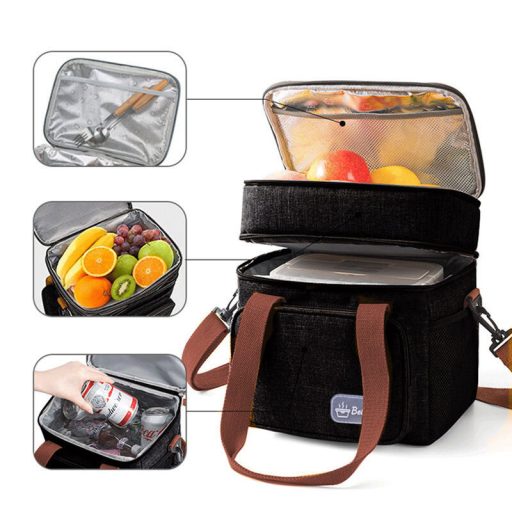 Camping cooler bag navy packaging 1 pc