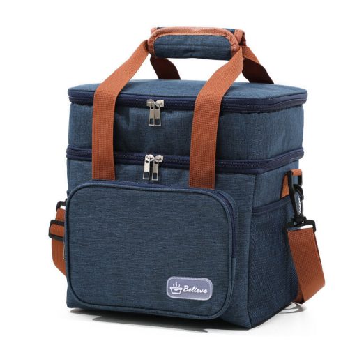 Camping cooler bag navy packaging 1 pc
