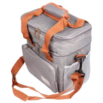Camping cooler bag grey packaging 1 pc